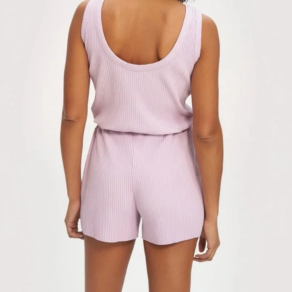 Noize Lilac Ribbed Jumpsuit - Picture 2 of 2